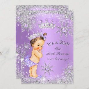 Princess Baby Shower Lavender Wonderland Invitation