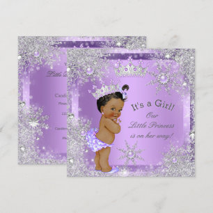 Princess Baby Shower Lilac Wonderland Ethnic Invitation