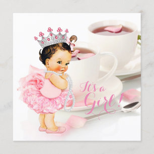 Princess Baby Shower Tea Invitation