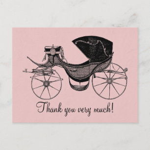 Princess Baby Shower Thank You Postcard