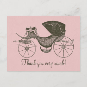 Princess Baby Shower Thank You Postcard