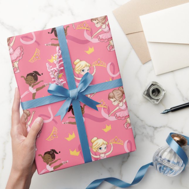 Princess Ballerina birthday girl wrapping paper (Gifting)