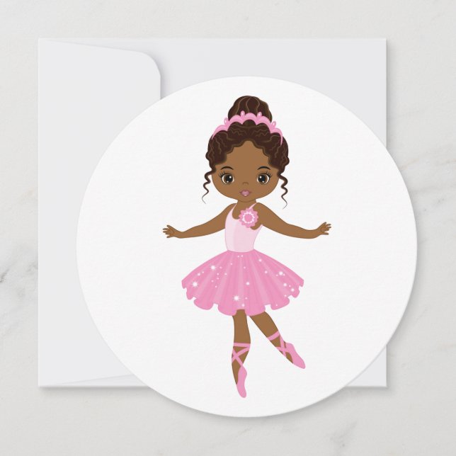 Princess Ballerina Invitation (Front)