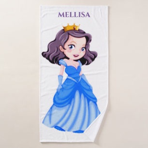 PRINCESS bath towel, personalised name. Towel