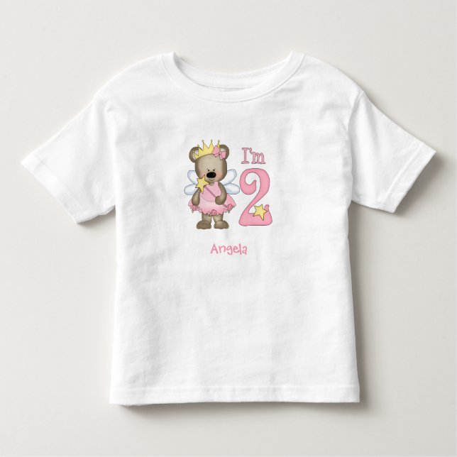 Princess Bear 2nd Birthday Toddler T-shirt (Front)