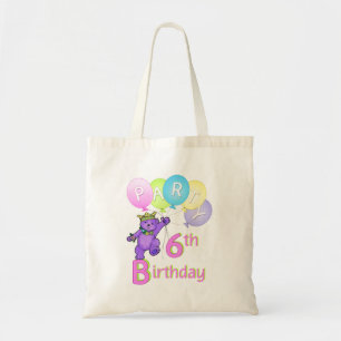 Princess Bear 6th Birthday Party Tote Bag