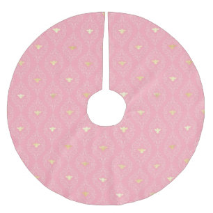 Princess Bee Series Design #3   Brushed Polyester Tree Skirt