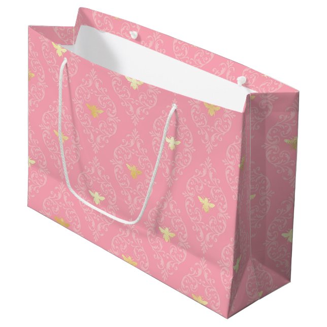 Princess Bee Series Design #3  Large Gift Bag (Front Angled)