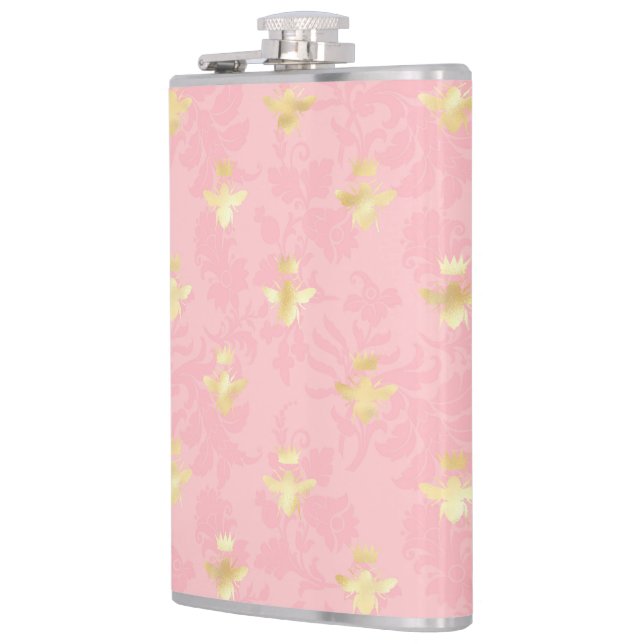 Princess Bee Series Design #4  Hip Flask (Left)