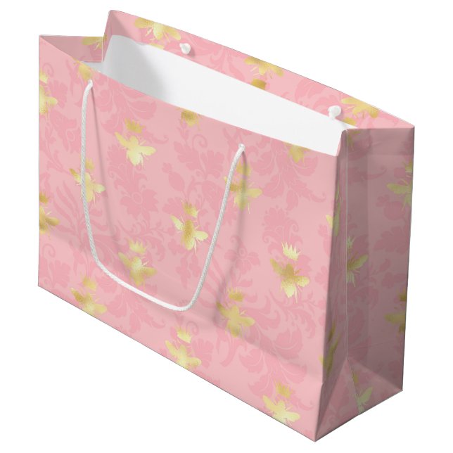 Princess Bee Series Design #4  Large Gift Bag (Front Angled)