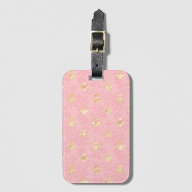 Princess Bee Series Design #4   Luggage Tag (Front Vertical)