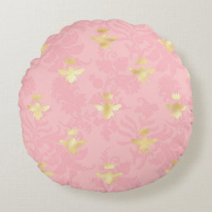 Princess Bee Series Design #4 Round Cushion