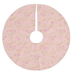 Princess Bee Series Design #5 Brushed Polyester Tree Skirt