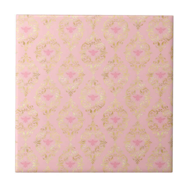 Princess Bee Series Design #5   Ceramic Tile (Front)