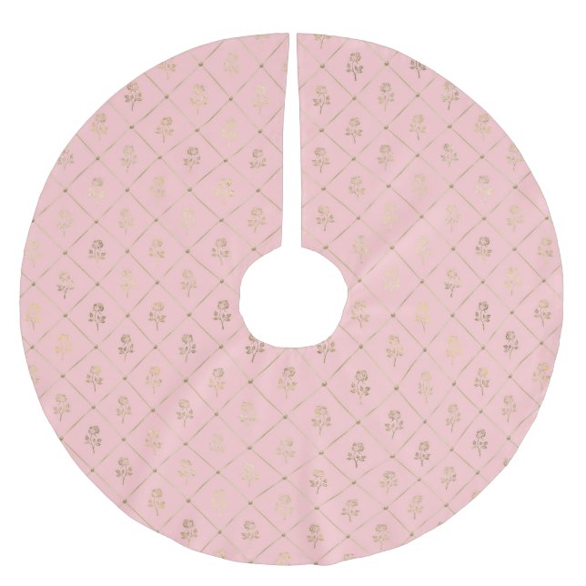 Princess Bee Series Design #6   Brushed Polyester Tree Skirt (Front)