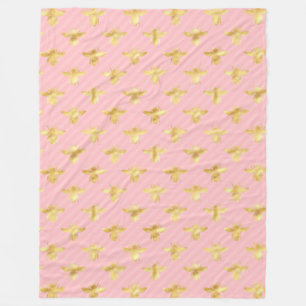 Princess Bee Series Design #7 Fleece Blanket