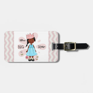 Princess Big Sister African American Luggage Tag