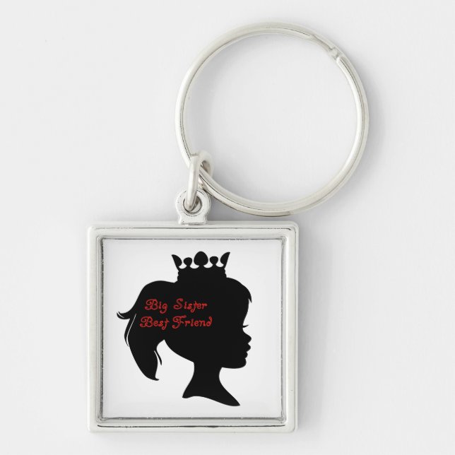 Princess Big Sister Best Friend Key Ring (Front)