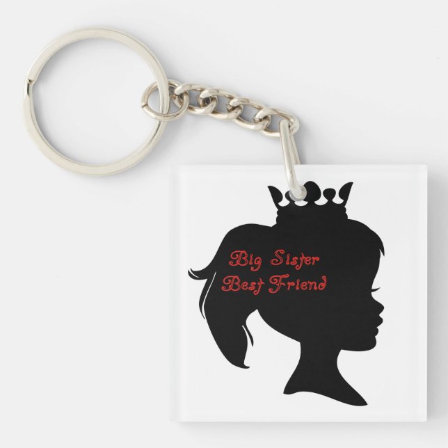 Princess Big Sister Best Friend Key Ring (Front)