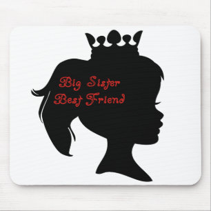 Princess Big Sister Best Friend Mouse Pad