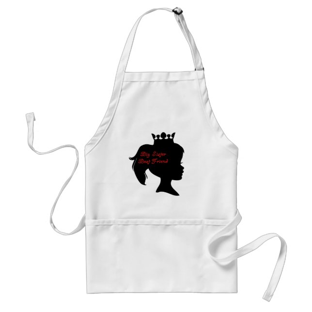 Princess Big Sister Best Friend Standard Apron (Front)