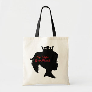 Princess Big Sister Best Friend Tote Bag