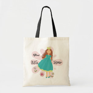 Princess Big Sister Brown Hair Tote Bag