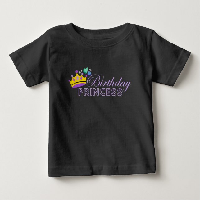 Princess Birthday Celebration Baby Tee (Front)