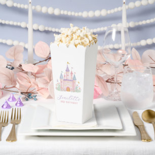 Princess Birthday Enchanted Castle Popcorn  Favour Box
