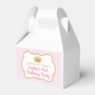 Princess Birthday Favour Box, Princess Gable Box