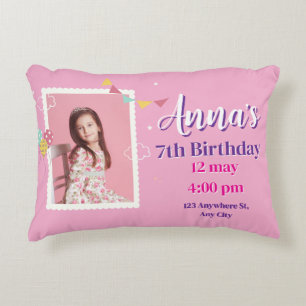 Princess birthday Foam Board Decorative Cushion