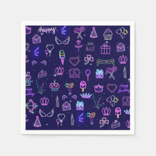 Princess Birthday Gift Bag Royal Party Favor Bag Napkin