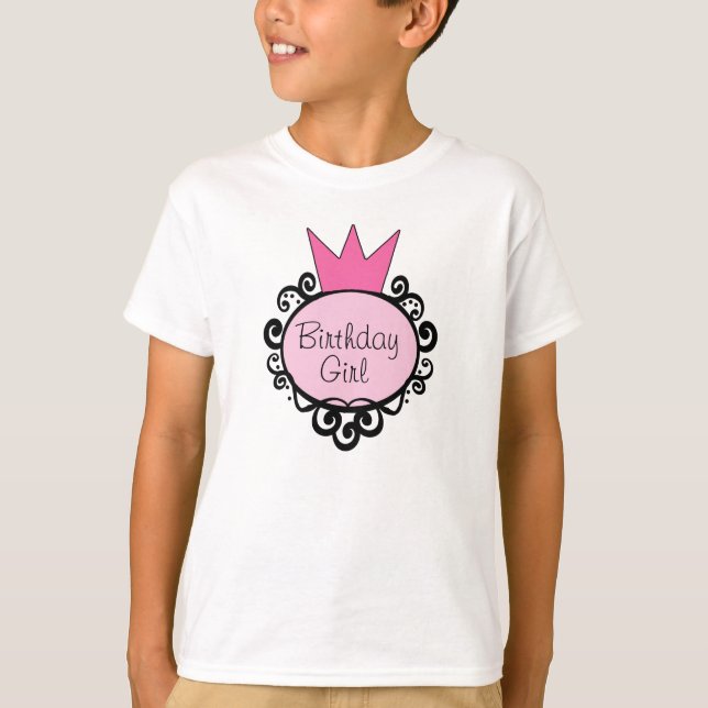 Princess Birthday Girl T-Shirt (Front)