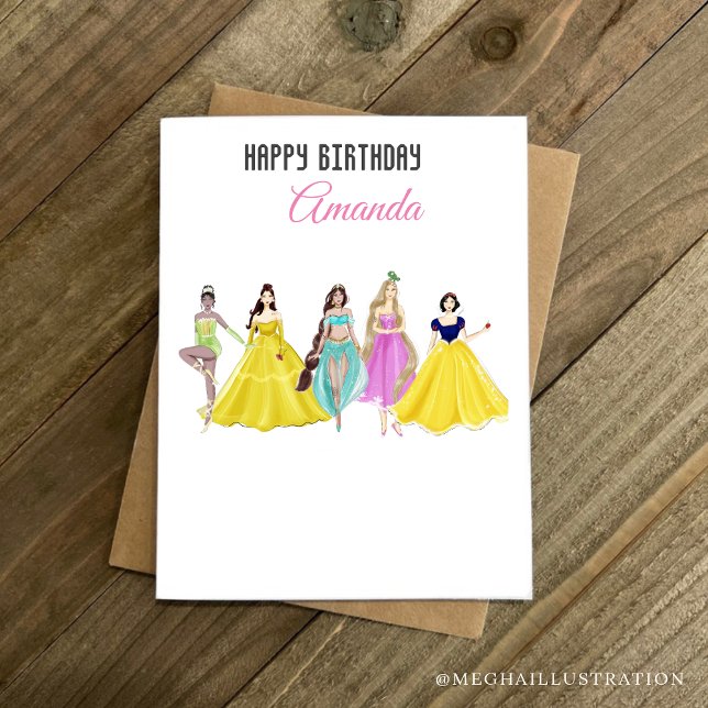 princess, birthday, holiday card (Creator Uploaded)