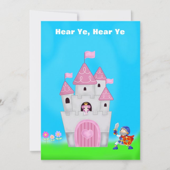Princess Birthday Invitation (Front)