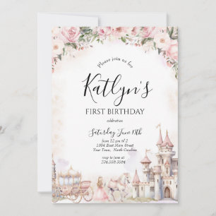 Princess Birthday Invitation, Enchanted Invite