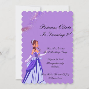 princess birthday invitation for girls