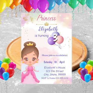 Princess Birthday Invitation for Kids
