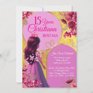 Princess Birthday Invitation – Personalized Name