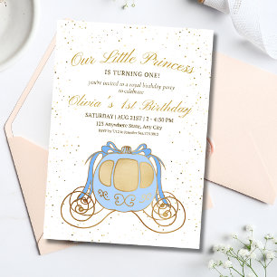Princess Birthday Invitation, Princess Carriage  Invitation