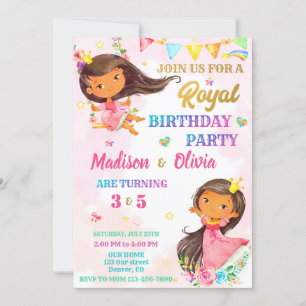 Princess birthday invitation Royal invitation