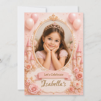 Princess Birthday Invitation Template (CUSTOM)