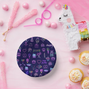 Princess Birthday Party Bowl Royal Snack Bowl fo Paper Plate