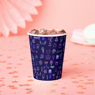 Princess Birthday Party Cups Royal Paper Cups
