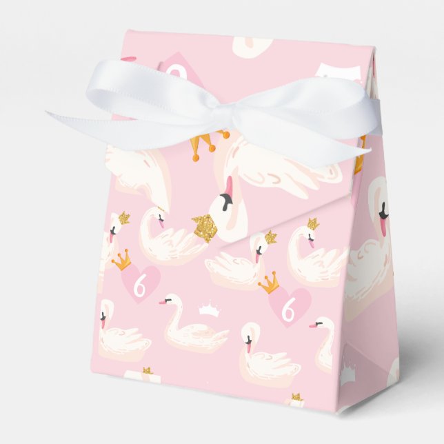 Princess Birthday Party , Girls, Custom Age Favour Box (Front Side)