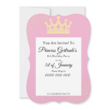 Princess Birthday Party Invite