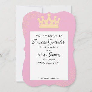 Princess Birthday Party Invite