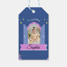 Princess Birthday Photo Favour Tag