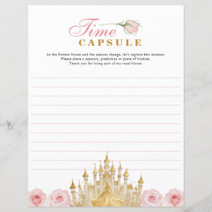 Princess Birthday Time Capsule Game - Royal Party 