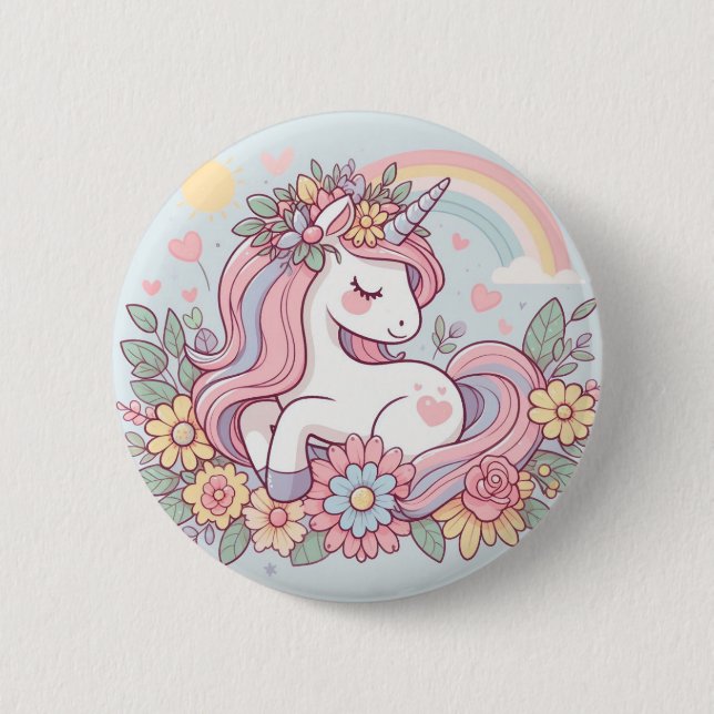 Princess Blossom 6 Cm Round Badge (Front)